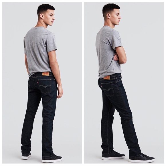 mens slim fit dark wash jeans